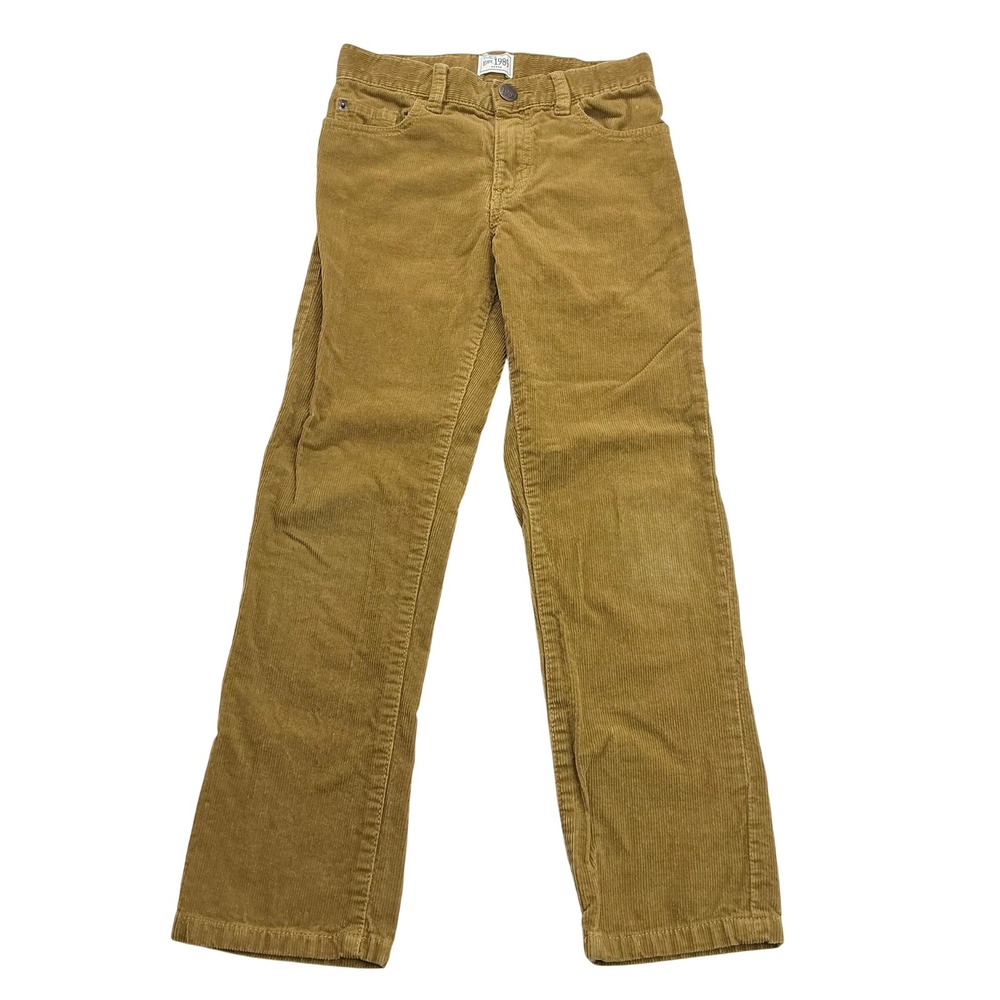 Children's Place Tan Corduroy Pants Kids Size 8 Adjustable Waist Straight Leg